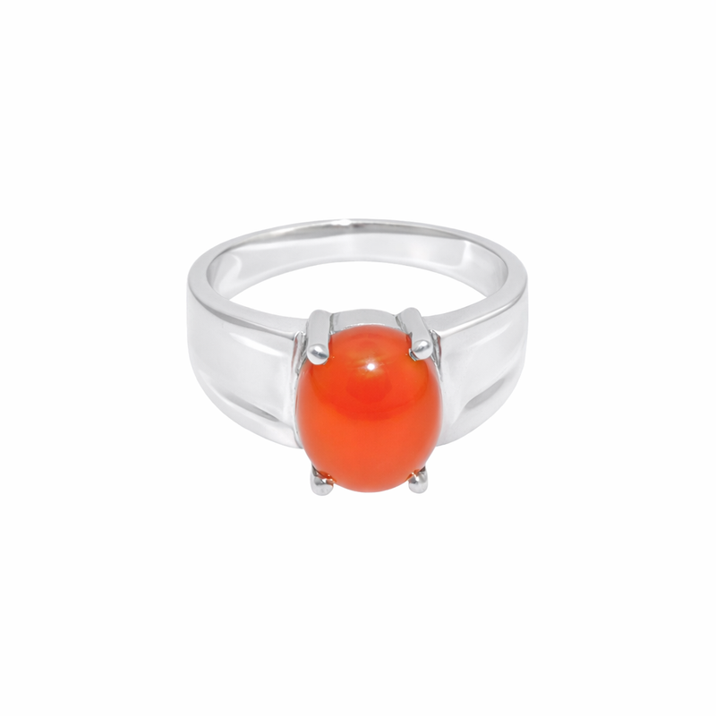 Sterling Silver Carnelian Ring SSR301