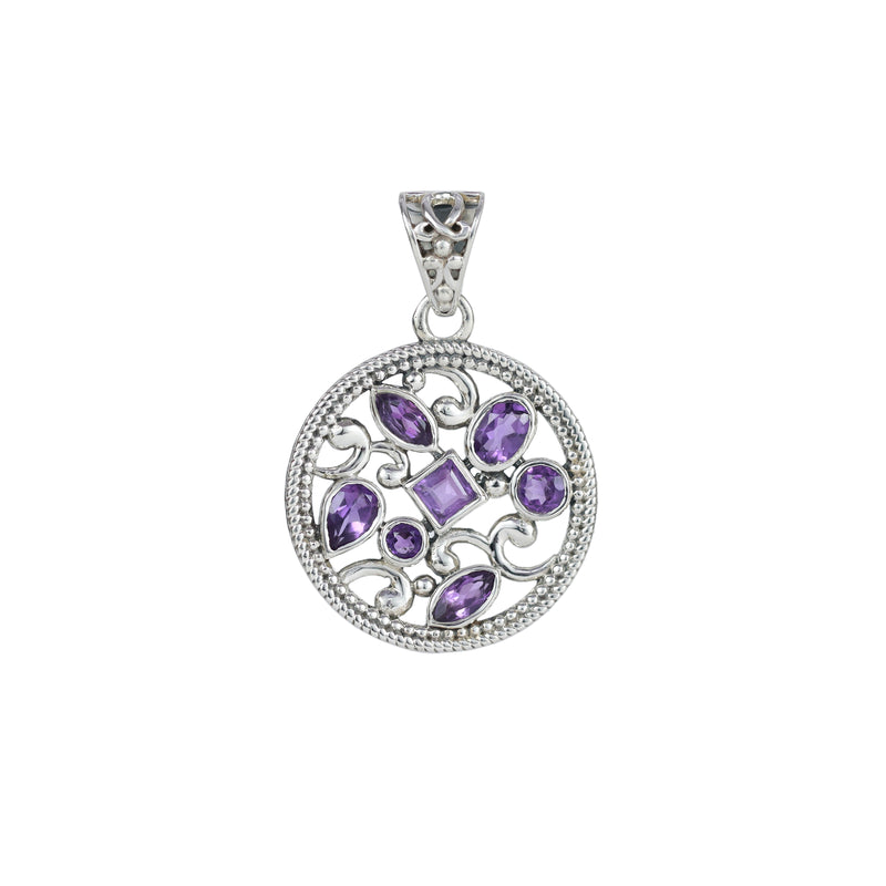 Sterling Silver Amethyst Pendant SSP246