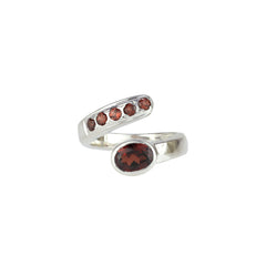 Sterling Silver Garnet Ring SSR160