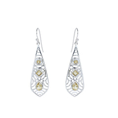 Sterling Silver Citrine Earrings SSER276