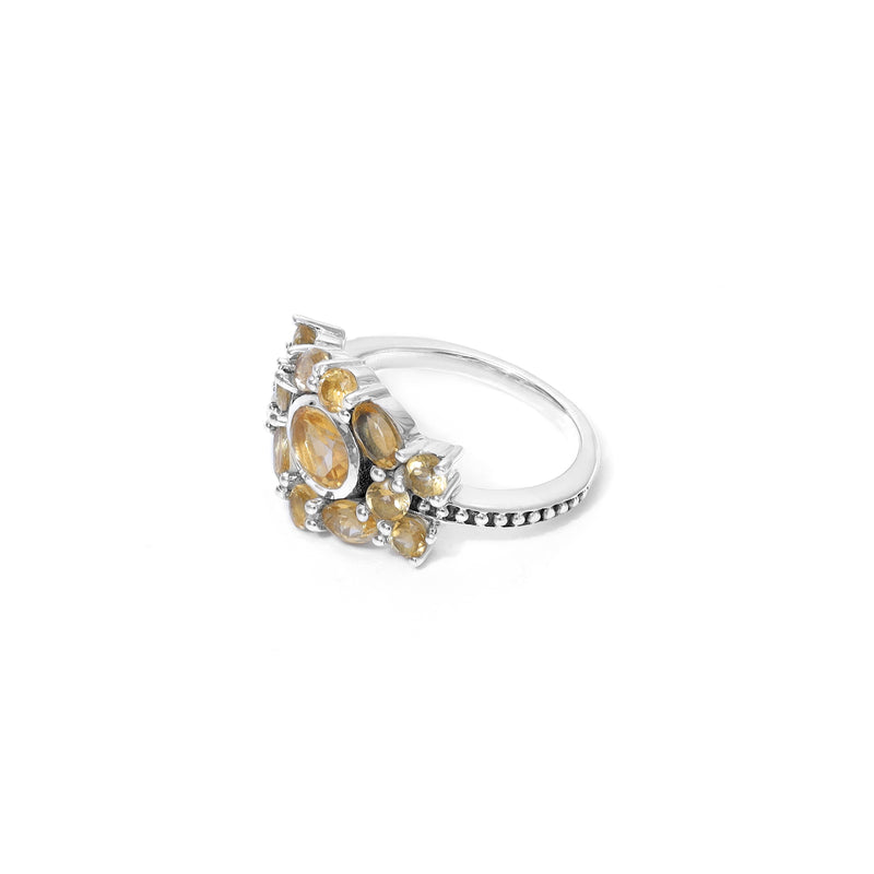 Sterling Silver Citrine Ring SSR295