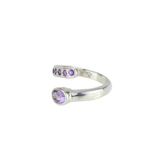 Sterling Silver Amethyst Ring SSR160