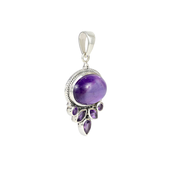 Sterling Silver Amethyst Pendant SSP4