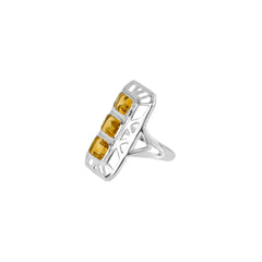 Sterling Silver Citrine Ring SSR50