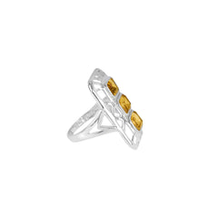 Sterling Silver Citrine Ring SSR50