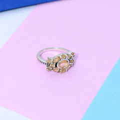 Sterling Silver Citrine Ring SSR295
