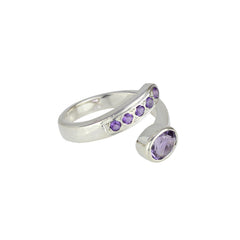 Sterling Silver Amethyst Ring SSR160