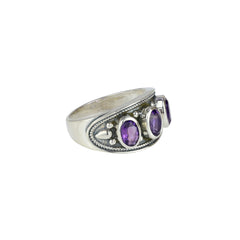 Sterling Silver Amethyst Ring SSR423