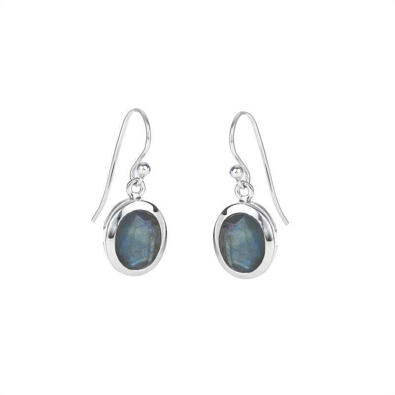 Sterling Silver Labradorite Earrings SSER163