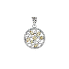 Sterling Silver Citrine Pendant SSP246