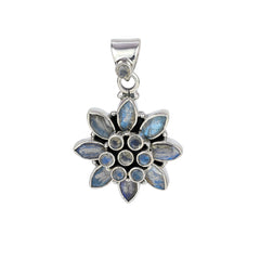 925 Sterling Silver Labradorite Pendant SSP255