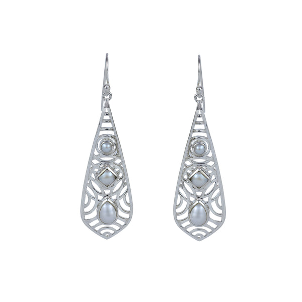 Sterling Silver Pearl Earrings SSER276