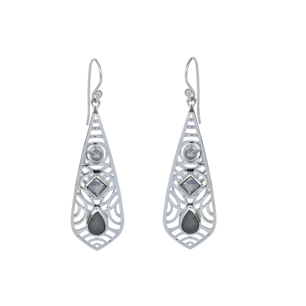Sterling Silver Labradorite Earrings SSER276