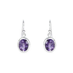 Sterling Silver Amethyst Earrings SSER163