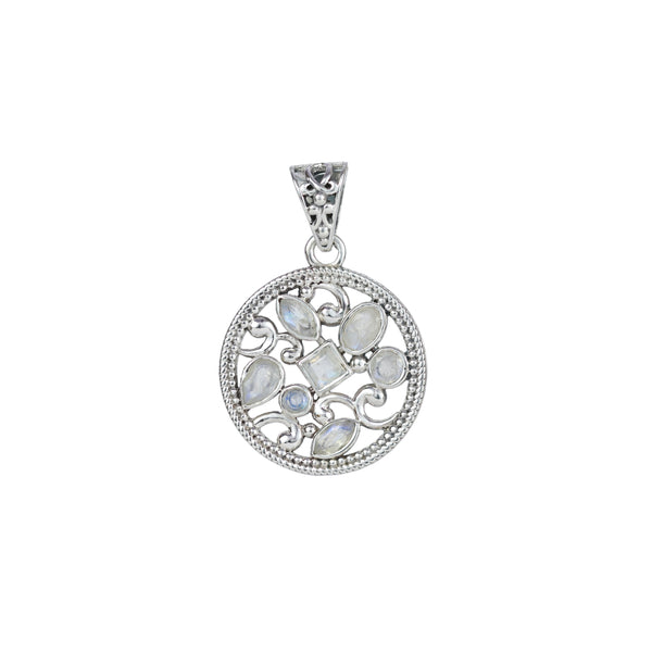 Sterling Silver Moonstone Pendant SSP246