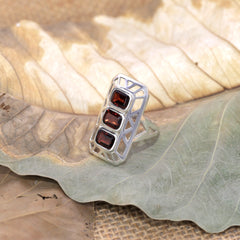 Sterling Silver Garnet Ring SSR50