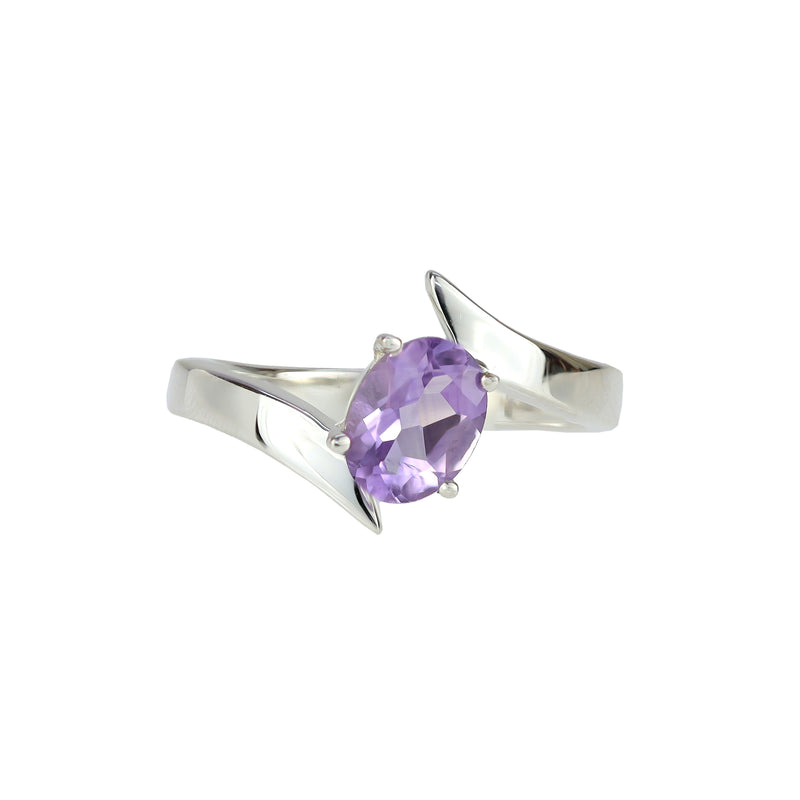 Sterling Silver Amethyst Ring SSR158