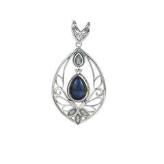 Sterling Silver Labradorite Pendant SSP14