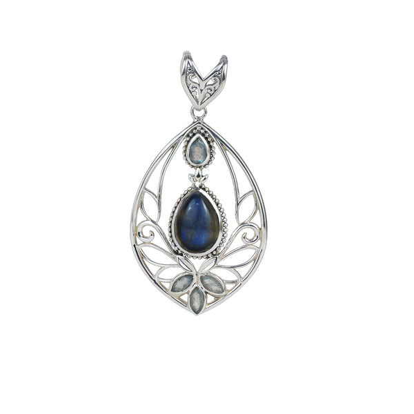 Sterling Silver Labradorite Pendant SSP14