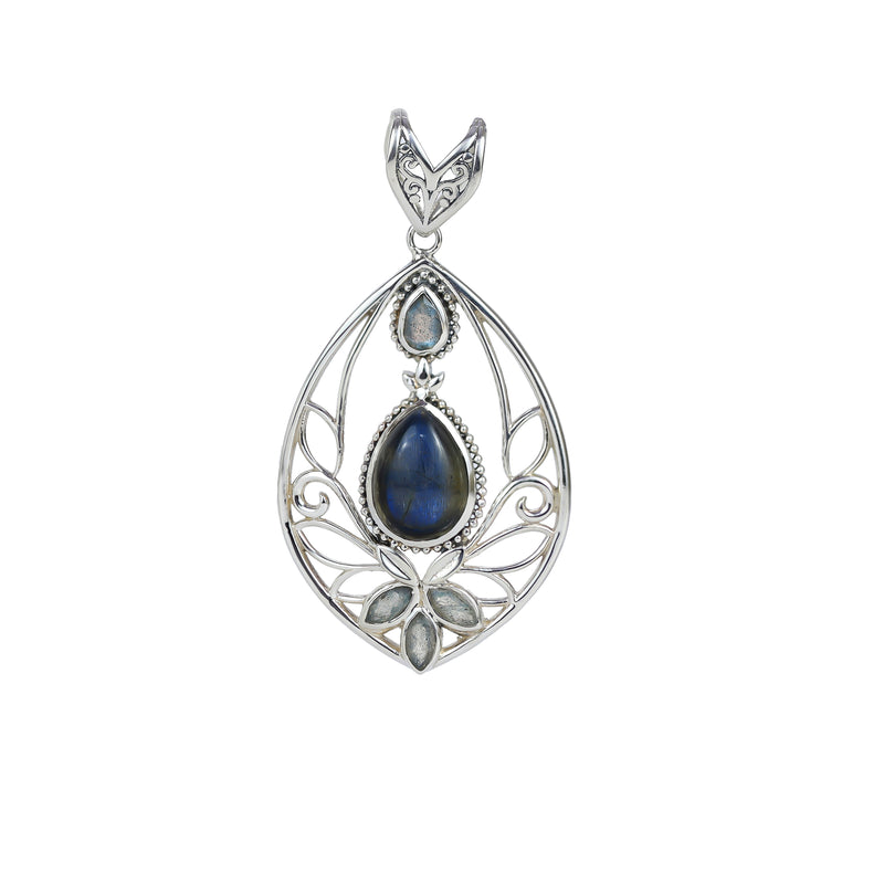 Sterling Silver Labradorite Pendant SSP14