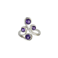 Sterling Silver Amethyst Ring SSR188