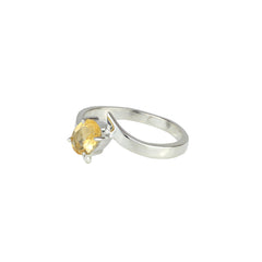 Sterling Silver Citrine Ring SSR158