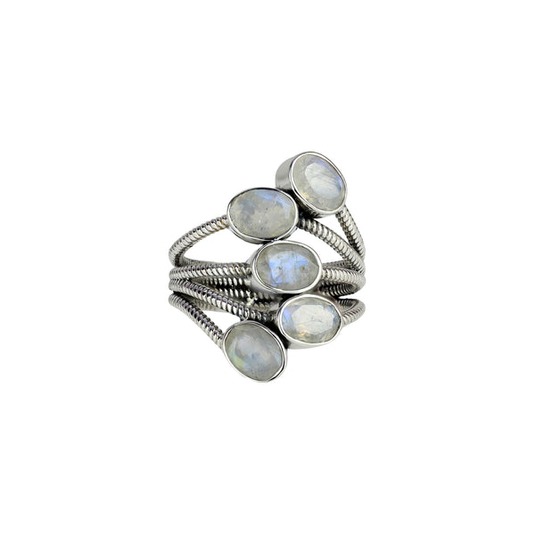 Sterling Silver Moonstone Ring SSR145
