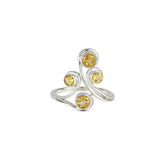 Sterling Silver Citrine Ring SSR188