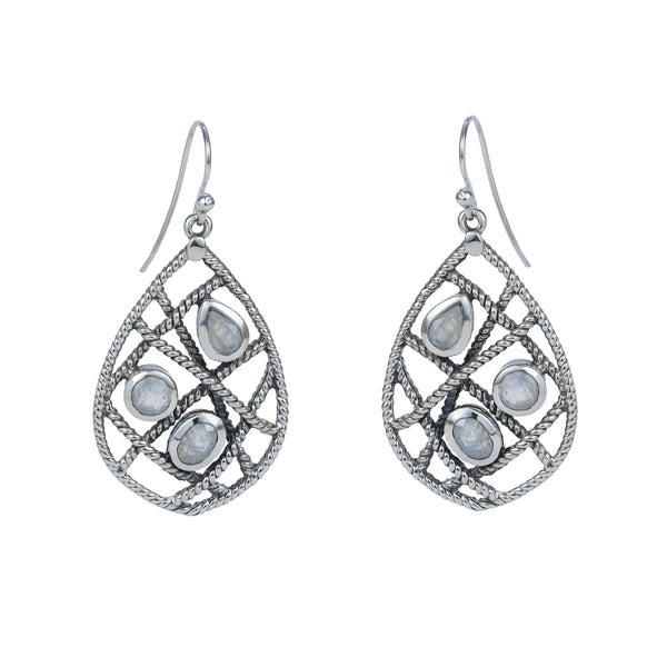 Sterling Silver Moonstone Earrings SSER56