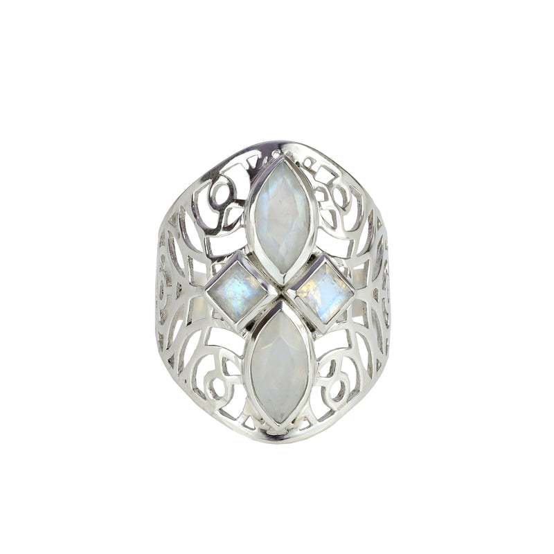 Sterling Silver Moonstone Ring SSR49