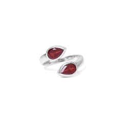 Sterling Silver Garnet Ring SSR157