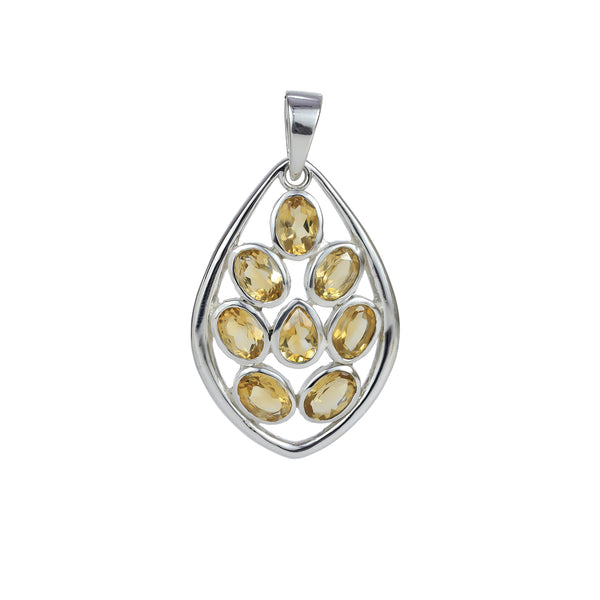 Sterling Silver Citrine Pendant SSP8