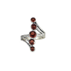Sterling Silver Garnet Ring SSR139