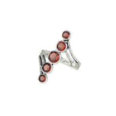 Sterling Silver Garnet Ring SSR139