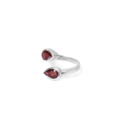 Sterling Silver Garnet Ring SSR157
