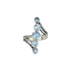 Sterling Silver Blue Topaz Ring SSR139