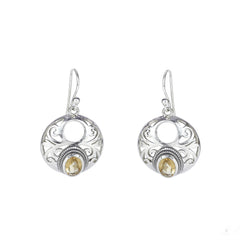 Sterling Silver Citrine Earrings SSER275