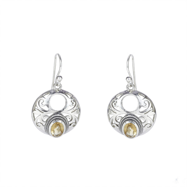 Sterling Silver Citrine Earrings SSER275