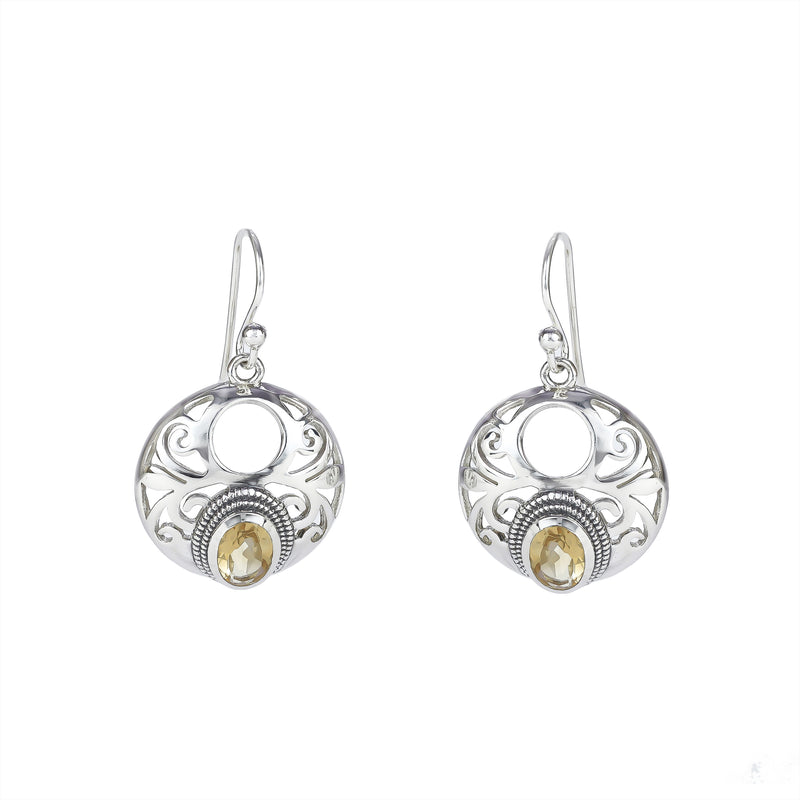 Sterling Silver Citrine Earrings SSER275