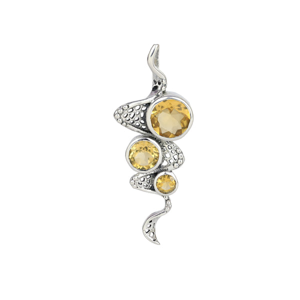 Sterling Silver Citrine Pendant SSP52