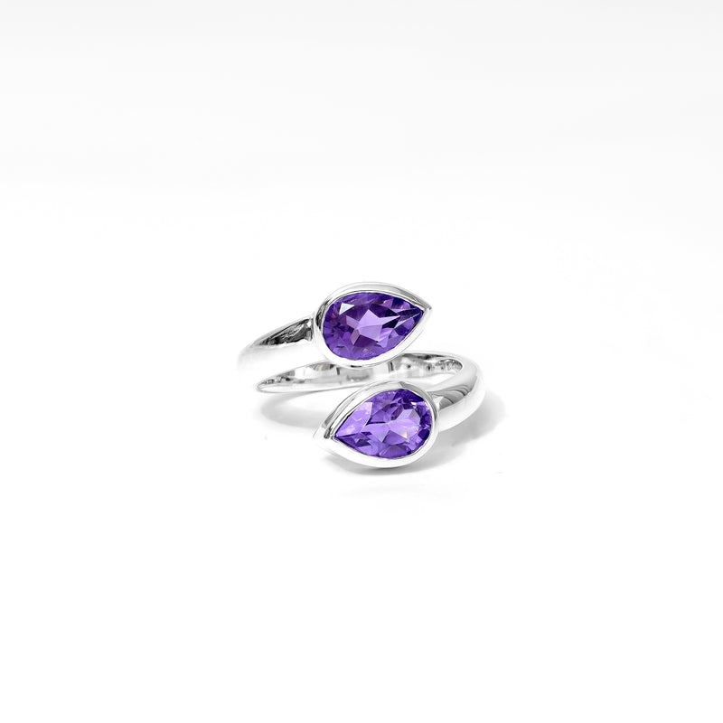 Sterling Silver Amethyst Ring SSR157