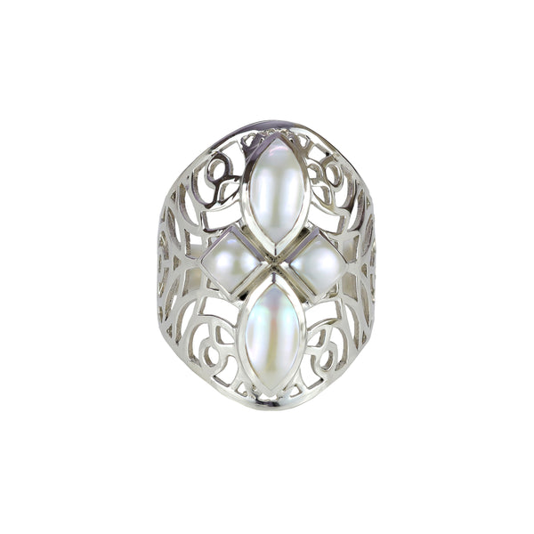 Sterling Silver Pearl Ring SSR49