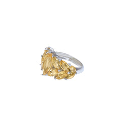 Sterling Silver Citrine Ring SSR147