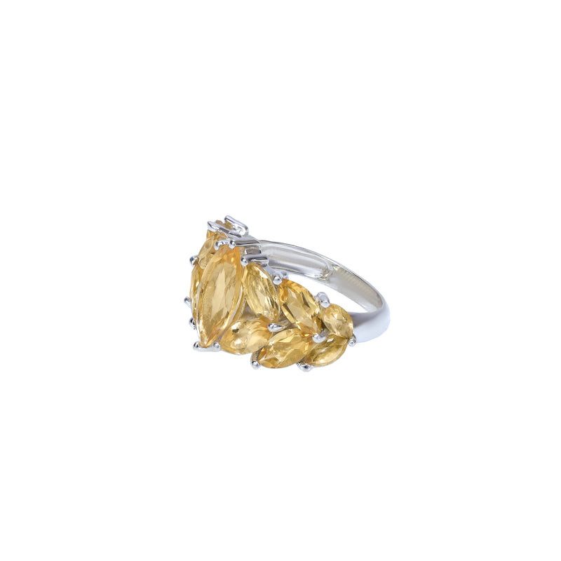 Sterling Silver Citrine Ring SSR147