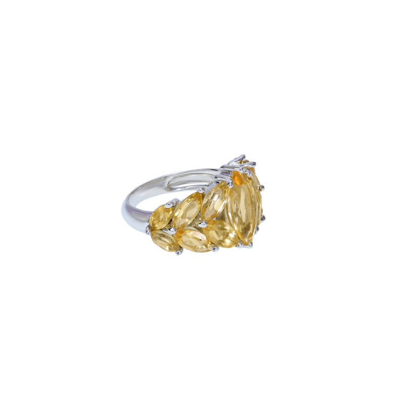 Sterling Silver Citrine Ring SSR147