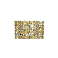 Sterling Silver Citrine Ring SSR69