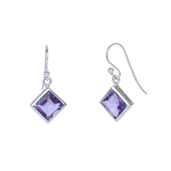 Sterling Silver Amethyst Earrings SSER109