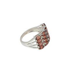 Sterling Silver Garnet Ring SSR69