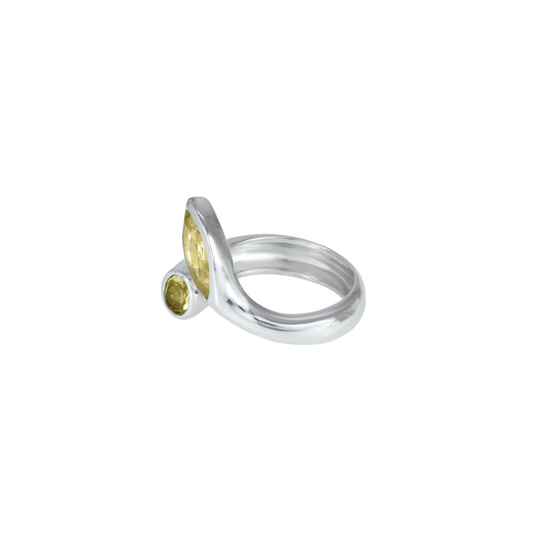 Sterling Silver Citrine Ring SSR237