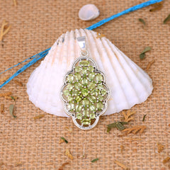 Sterling Silver Peridot Pendant SSP234